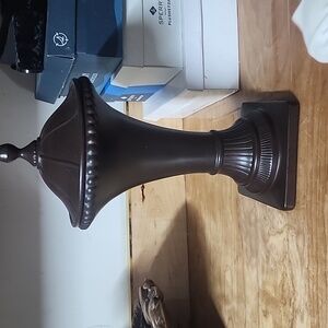 Southern Living Dark Brown Ribbed Vase